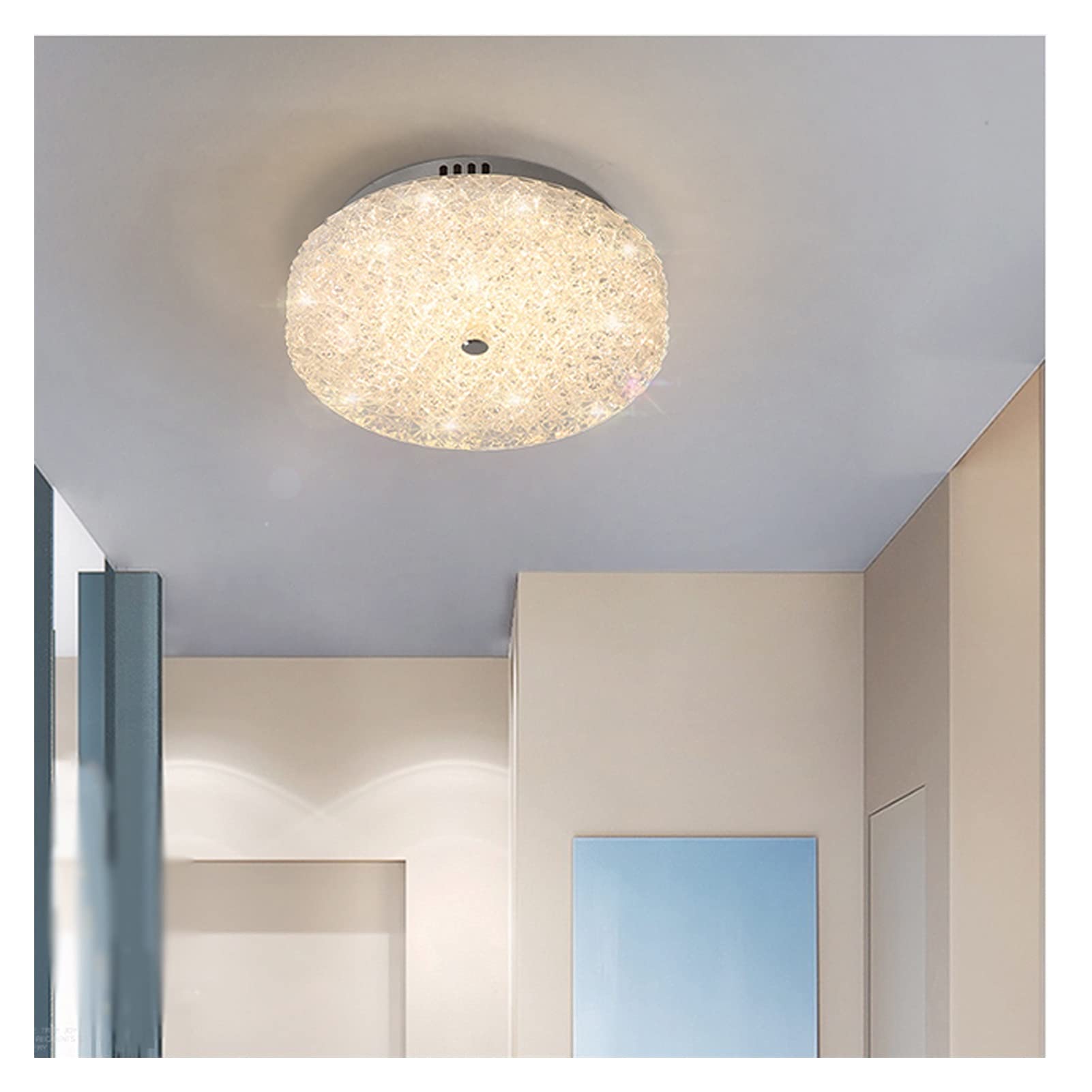 Plafonnier Cristal ronde plafonnier lampe de plafond moderne de luxe romantique chambre maître de la chambre cristal lampe de plafond salon chambre salle à manger d' éclairage intérieur installation