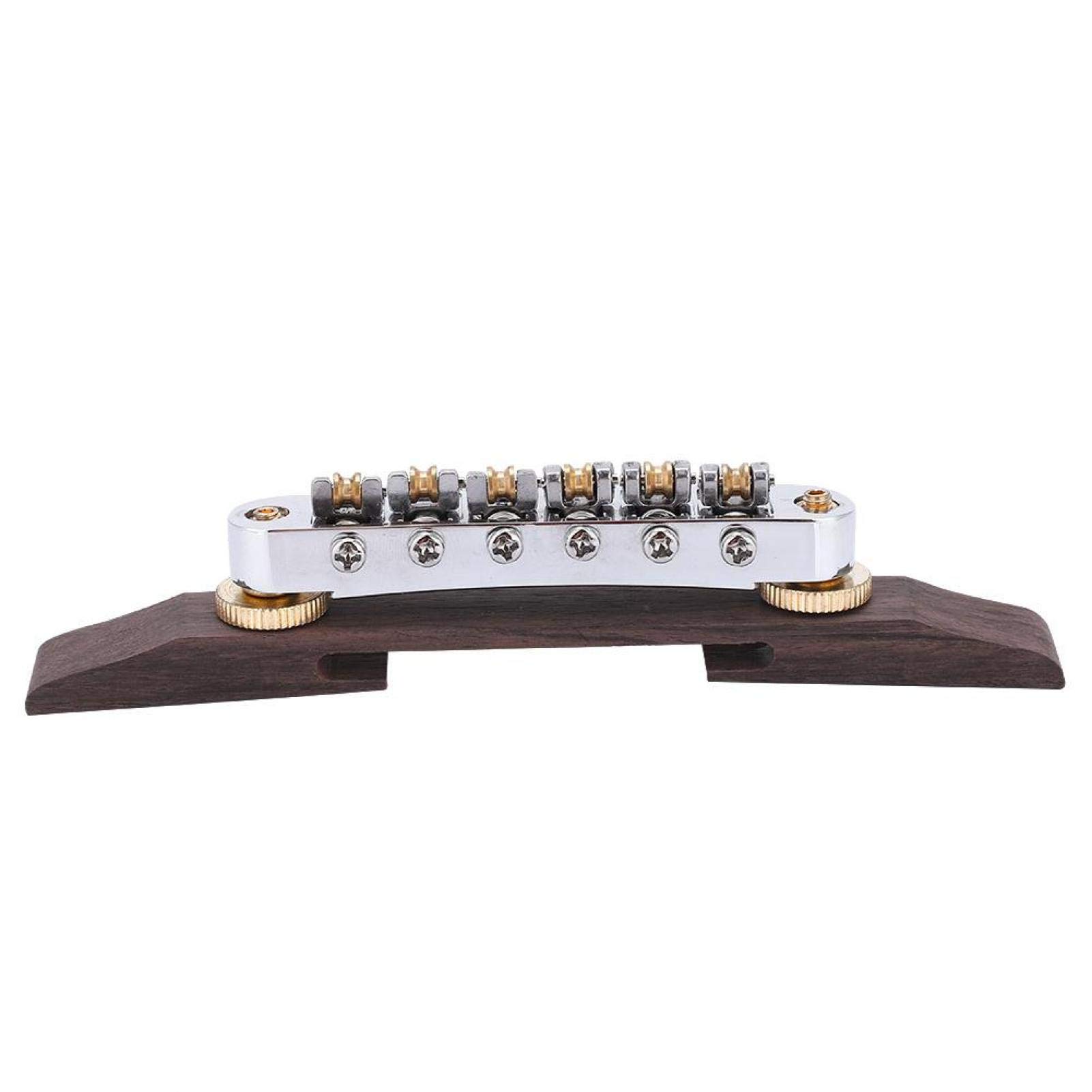 Rosewood Base Bridge Archtop Jazz Guitar Bridge Roller SiodłA Do Gitary Jazzowej Typu Sg Instrument Muzyczny Akcesoria