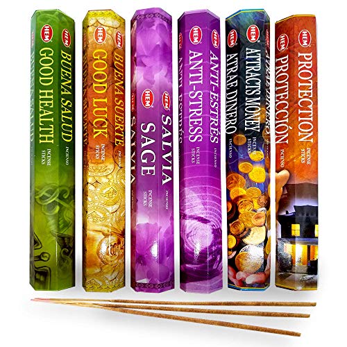 AurAmbiance New Age Feng Shui Incense Stick Spiritual Gifts Set; Inscents Sticks