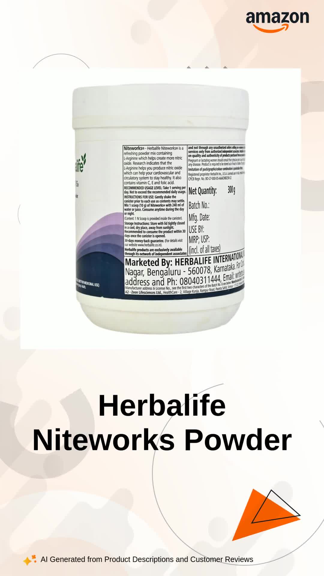 Herbalife Niteworks L-Arginine Powder
