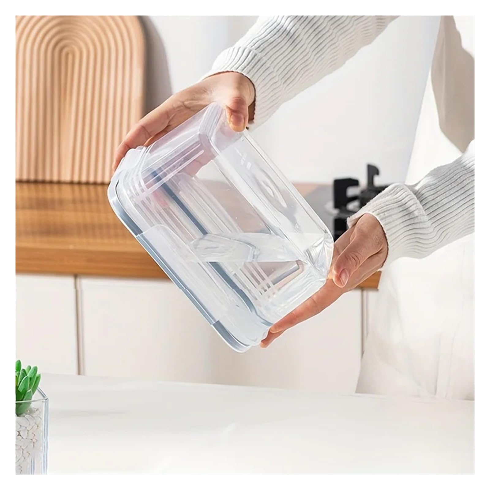 Scatola For La Conservazione Degli Alimenti,Verdura Con Drenaggio Sigillato