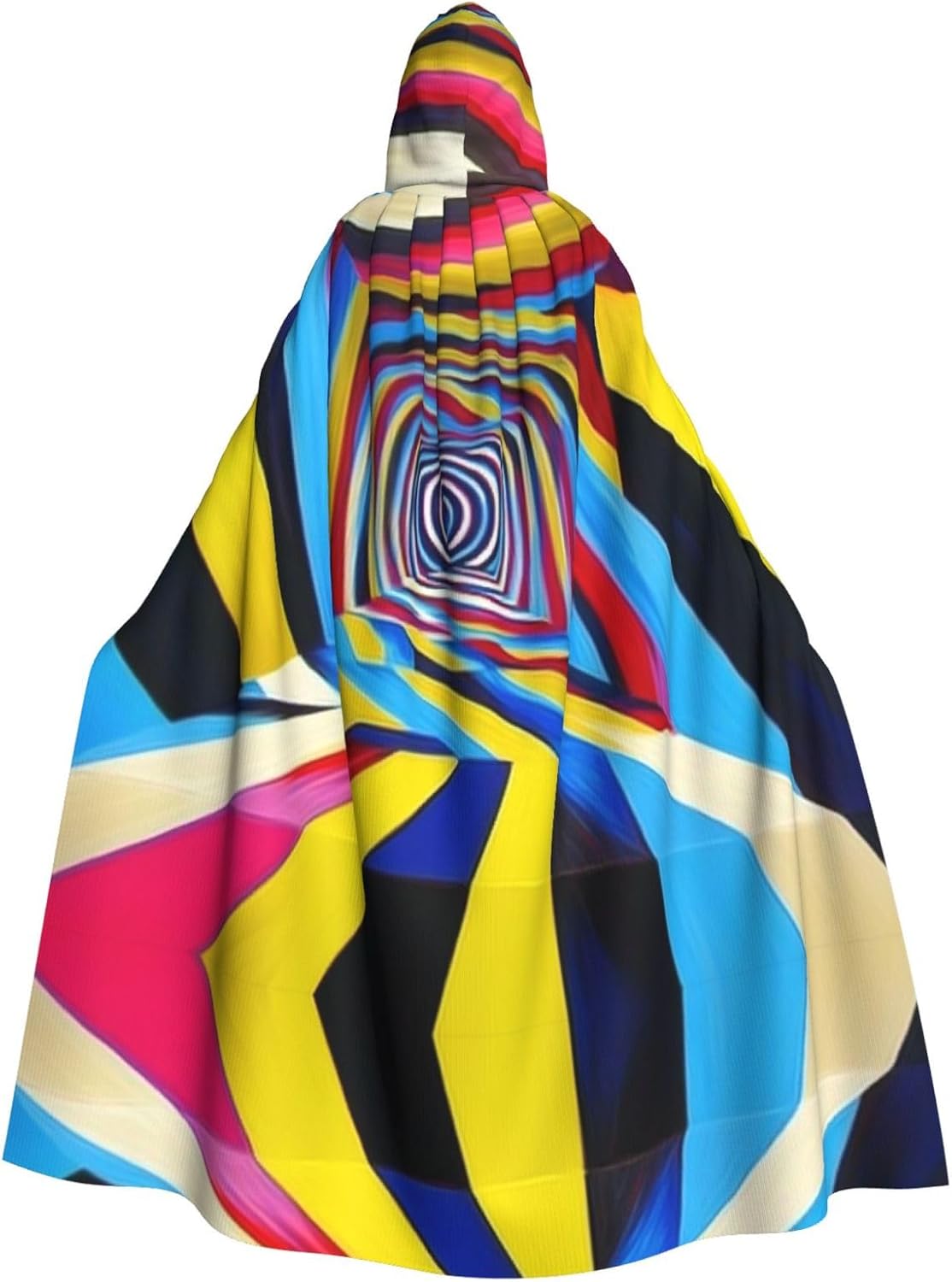 Colorful paint vortex Unique Darkness Poncho Shawl - Customizable Wearable Blanket for Women, Perfect Halloween Costume Accessory, Knight, Akatsuki, and More
