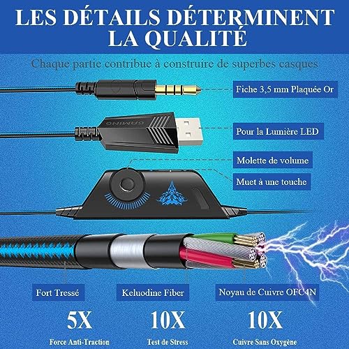 Casque Gaming BENGOO G9000 avec Micro et LED pour Consoles - Geekodrome: Boutique d'accessoires geek Kotion Each G2000 en vente