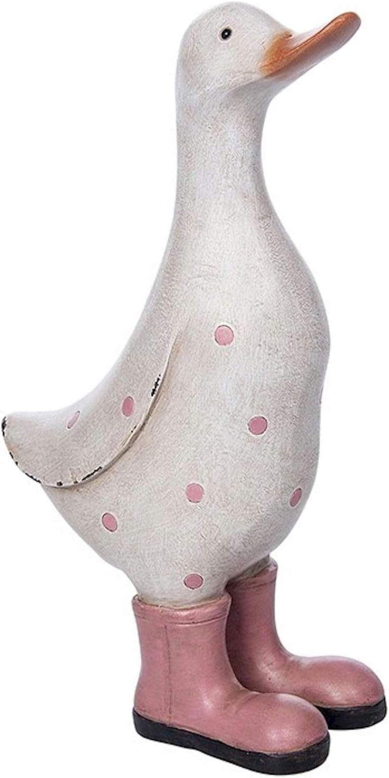 Joe Davies Polka Dot Print Cute Shabby Chic Duck Ornament Figurine With