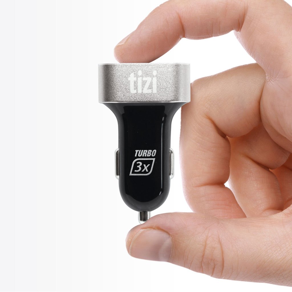 Caricatore Auto USB 3 Porte TurboLader 7.2A - Design Monza Rot Edition Con Testa In Alluminio - Foto 5