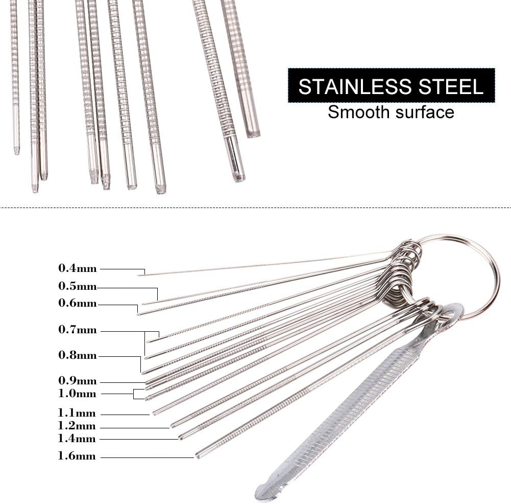thumbnail image 2 of Guitar Bridge Saddle Nut Files Set, 13 Needles Kit Accessory Stainless Steel For Filing String Slots Into Nuts And Bridges, Suitable For Guitar And 2 of 10