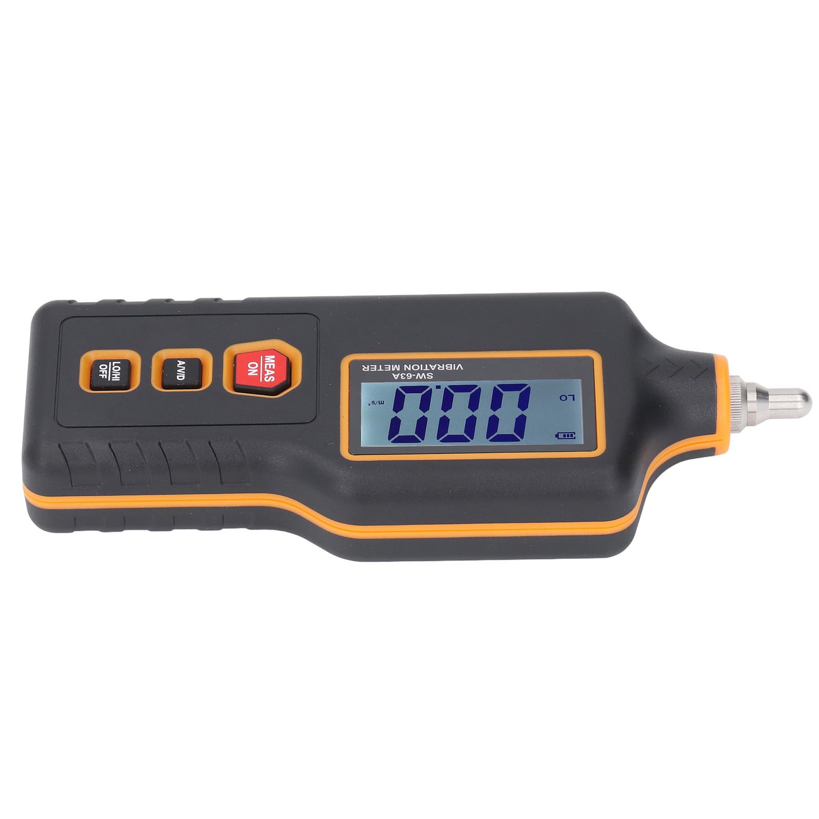 Tbest Vibromètre Numérique 3 Pouces, Mesure du Déplacement d'accélération avec Sondes Interchangeables, Fréquence 10 Hz-10 KHz pour la Maintenance des équipements Industriels
