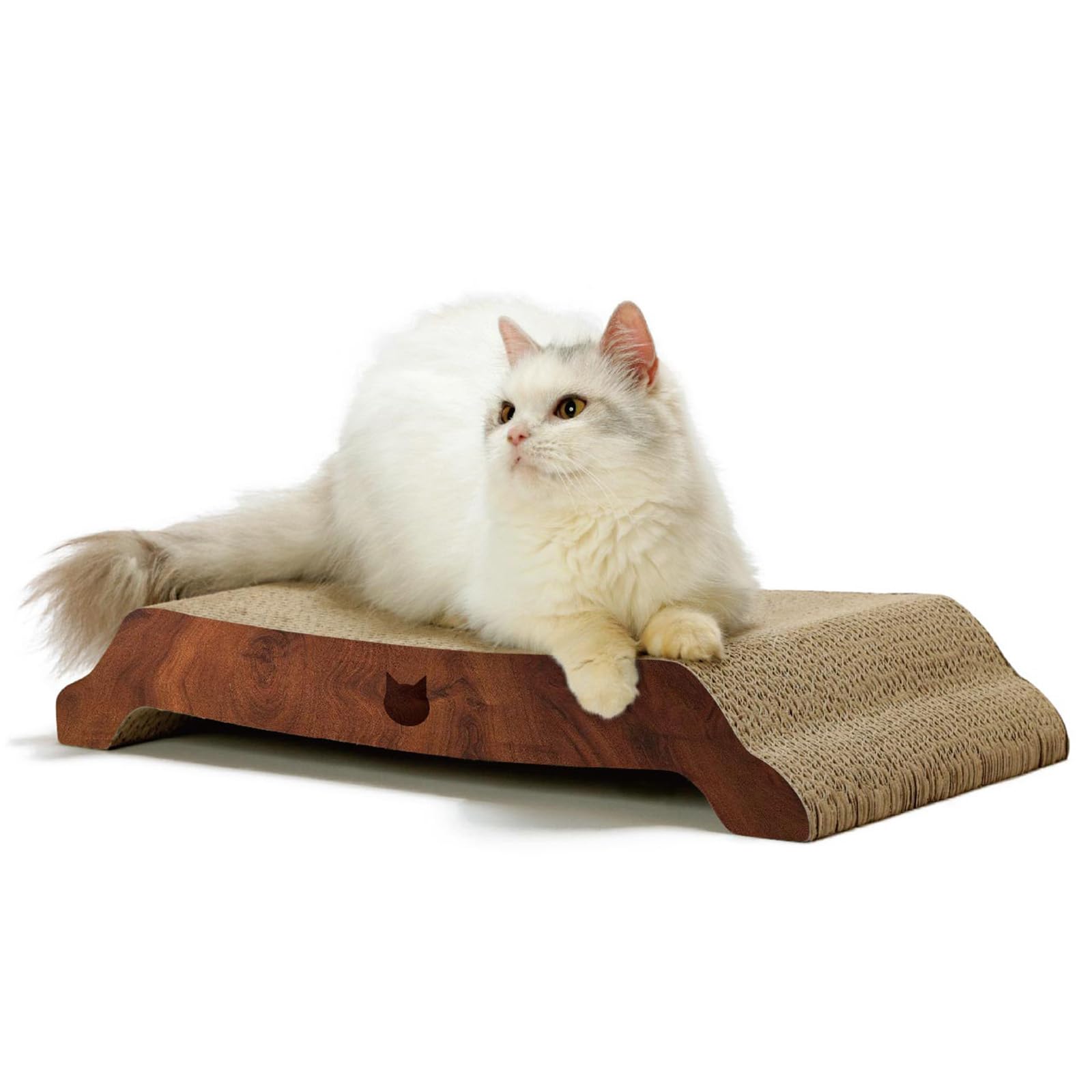 Amazon.co.jp: 猫壱 爪研ぎ バリバリベッド L ダークブラウン 猫用