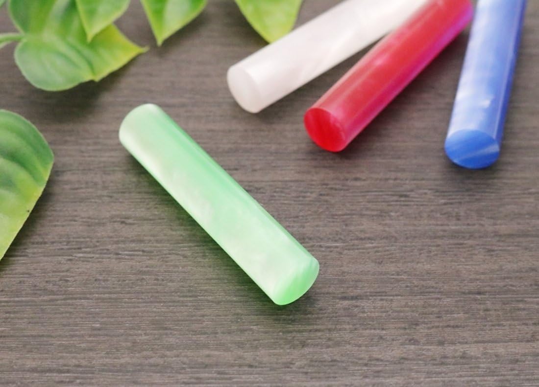 Hatamasa Hanko Ready-made Approved Seal Pearl Glass Green Round 12 mm Otsu