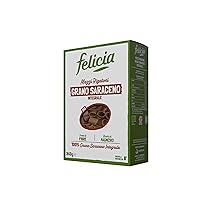 Felicia, Mezzi Rigatoni di Grano Saraceno Integrale, Ricca di Magnesio, Ricca di Manganese, Fornte di Fibre, Senza Glutine, Bio, Vegan, Gusto Deciso, Confezione da 340 g