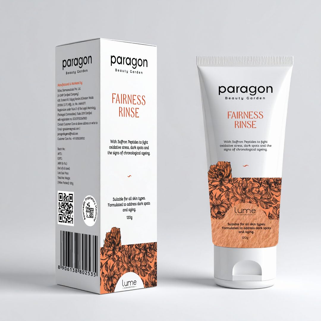 Lume By Paragon Beauty Garden Fairness Rinse Microencapsulated Saffron Facewash (120 Gram)