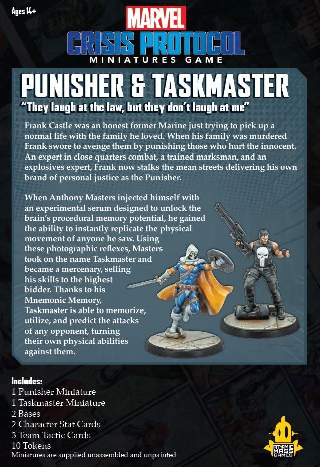 Miniatura 9 de Protocolo Marvel Crisis Pack de Castigadores y Taskmaster (CP32en)
