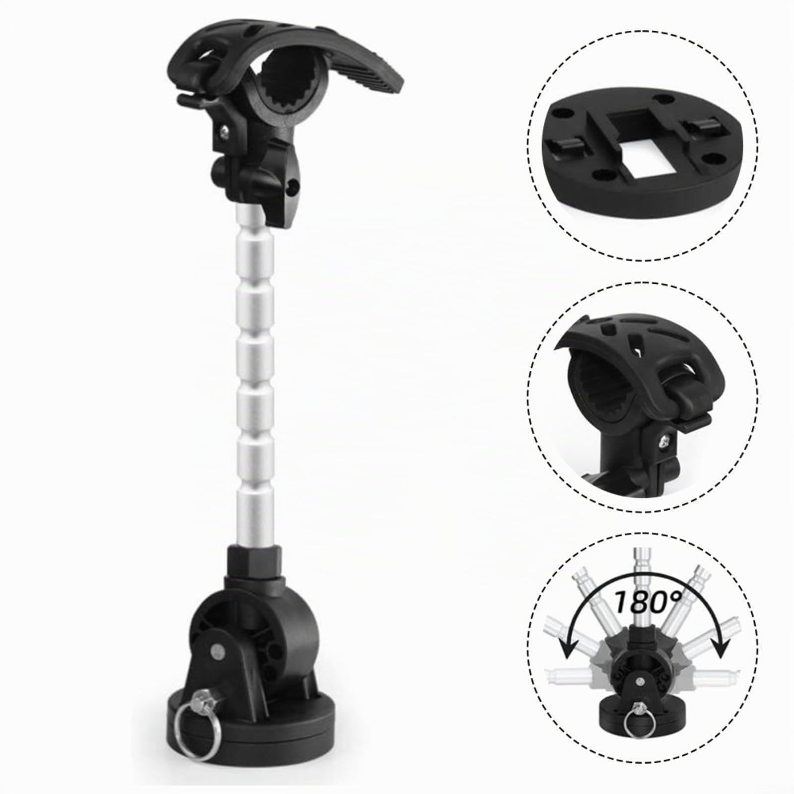 Pour Minn Pour Kota Moteur Hors-Bord Support Stabilisateur Aluminium, Réglable 180