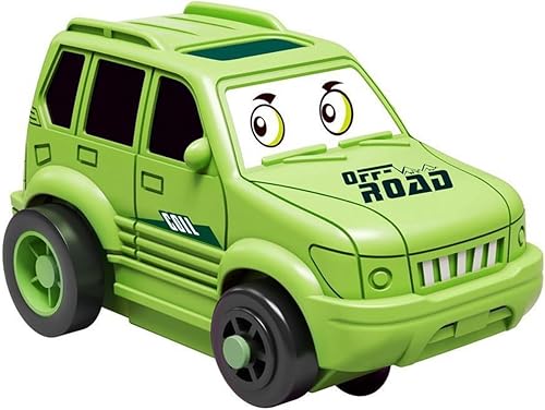 Miniatura 42 de Regalo de cumpleaños para niño de 4 años: set de pista de autos Puzzle Racer con mapa de carretera. Juguete de pista de autos y rompecabezas ideal