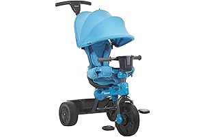 Joovy Tricycoo Kids Tricycle in Blue: Explore & Learn with Comfort and Style