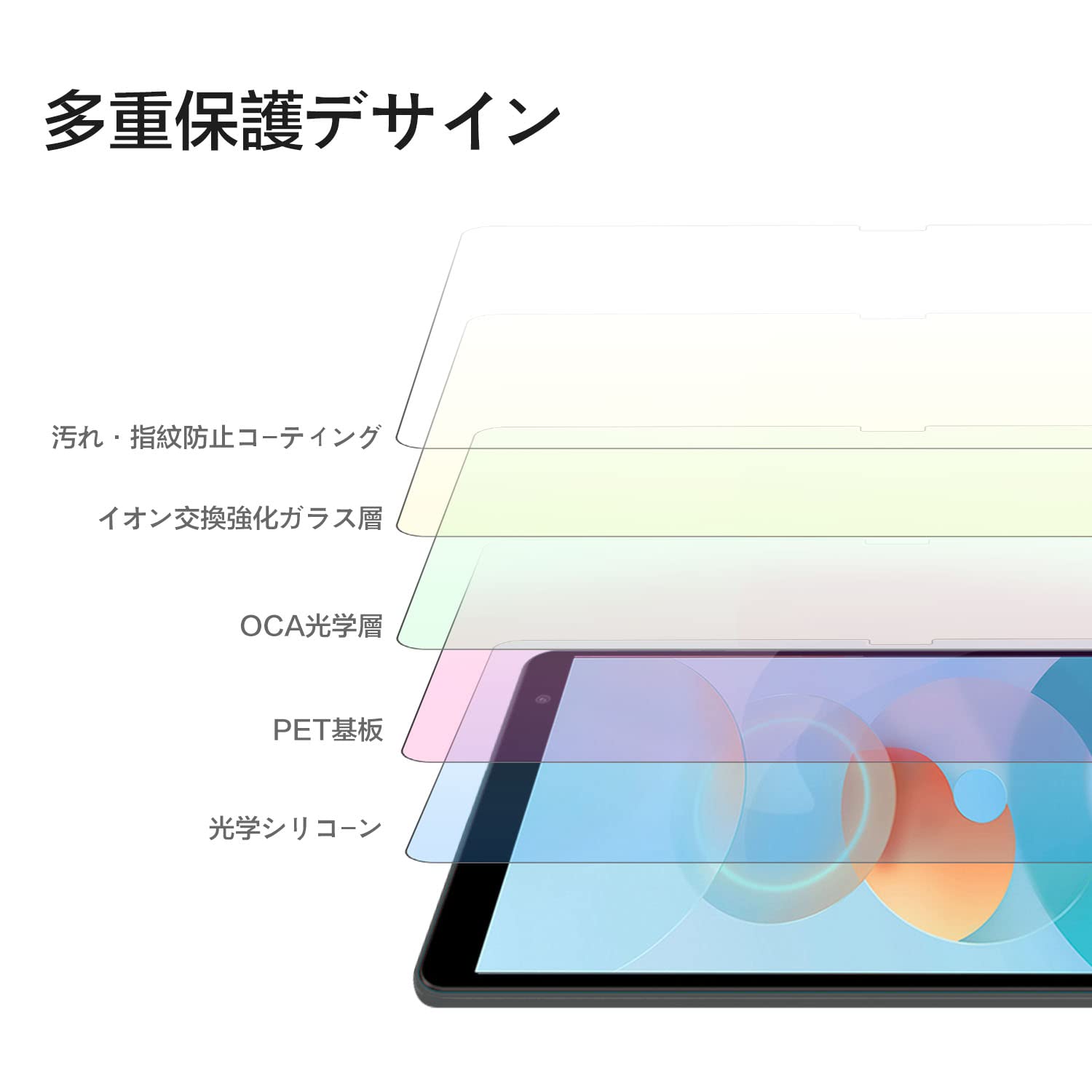 Amazon.co.jp: 【2枚セット】 Blackview Tab 50 WIFI 用 強化ガラス