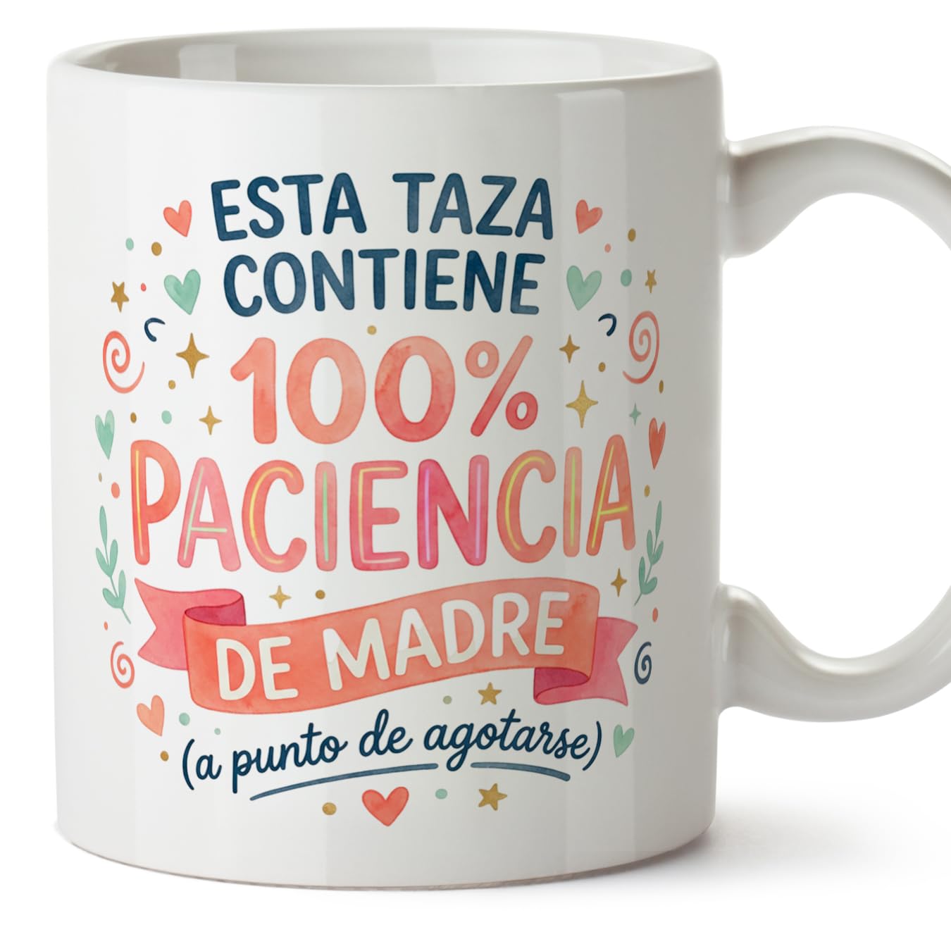 MUGFFINS Taza mamá con frase Para el mundo eres una madre pero para la familia eres el mundo en Español | regalo madre | 330 Ml 11 oz | Idea original para regalar | progenitores v1 — view 42
