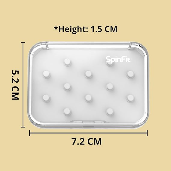 SpinFit Tip Pod - Storage Box for Ear Tips - Extra Transparent and Thick Material (PC)