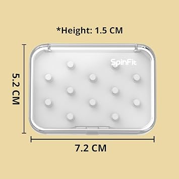 SpinFit Tip Pod - Storage Box for Ear Tips - Extra Transparent and Thick Material (PC)