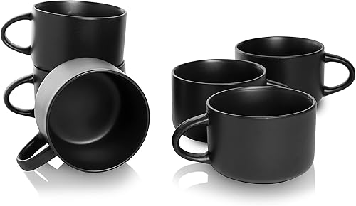 Vista 47 de 10 Strawberry Street Wazee - Juego de 6 cuencos para cereales mate de 5.5 pulgadas/16 onzas, color azul mineral