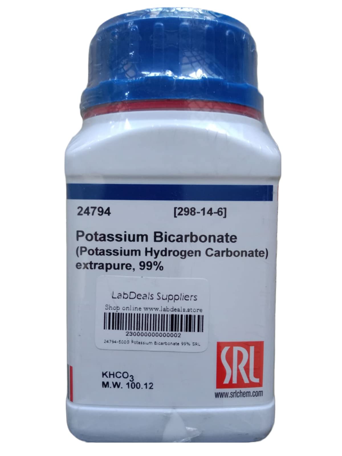 See full amazon price history chart for SRL Potassium Bicarbonate extrapure, 99%, 500Gm, CAS NO 298-14-6, Molecular Formula : KHCO3, Storage : Room Temperature, Shelf Life : 60 Months for laboratory and industrial use only SRL Potassium Bicarbonate extrapure, 99%, 500Gm, CAS NO 298-14-6, Molecular Formula : KHCO3, Storage : Room Temperature, Shelf Life : 60 Months for laboratory and industrial use only (B0C6R5DXGQ) Amazon Price History, Amazon Price Tracker