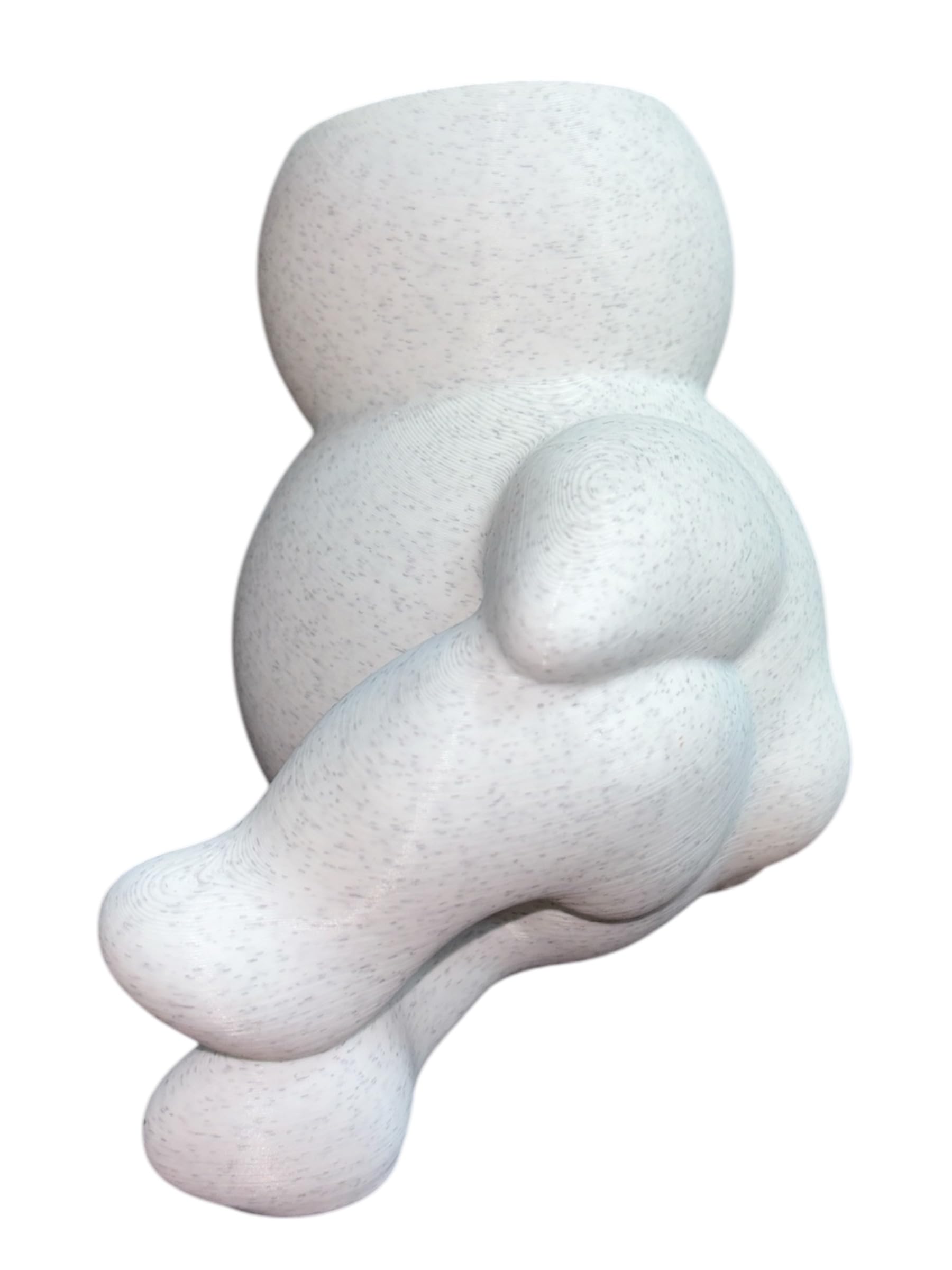 QUANTUM LEGENDS Naughty Pose Planter Pot for Indoor Plants | Quirky Desk Decoration | Unique Planter Pot in Sexy Pose | Desk Organizer for Plants or Stationery (Marble) 4