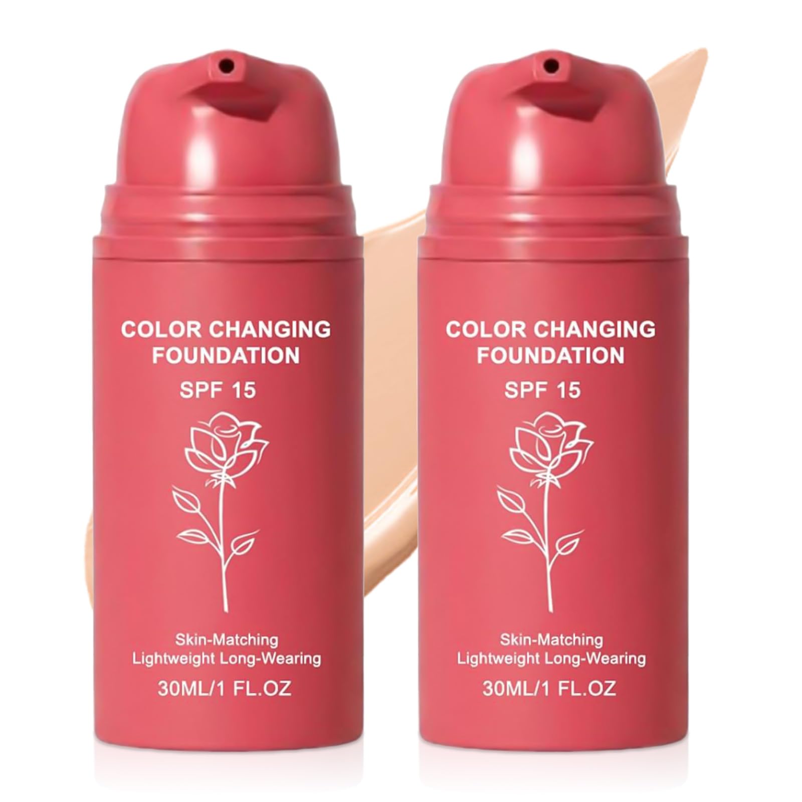 Photo 1 of Korean Color Changing Foundation for Mature Skin, 30ml,2 Pack