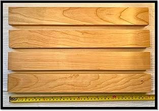 Woodchucks Wood 3/4 Inch x 2 Inch x 16 Inch Solid Cherry Lumber Boards as Cutting Board Wood (6 Pack)