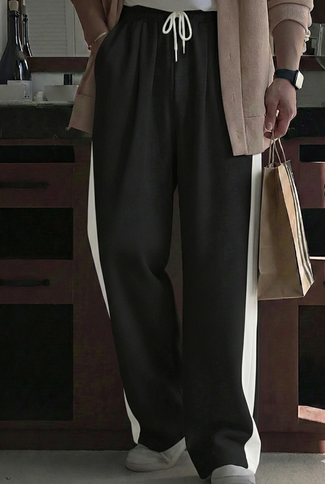 dockstreet Track Pant for Men || Baggy Fit || Track Pants || Full Elastic Jogger Track Pant || 100% Cotton-picture-36