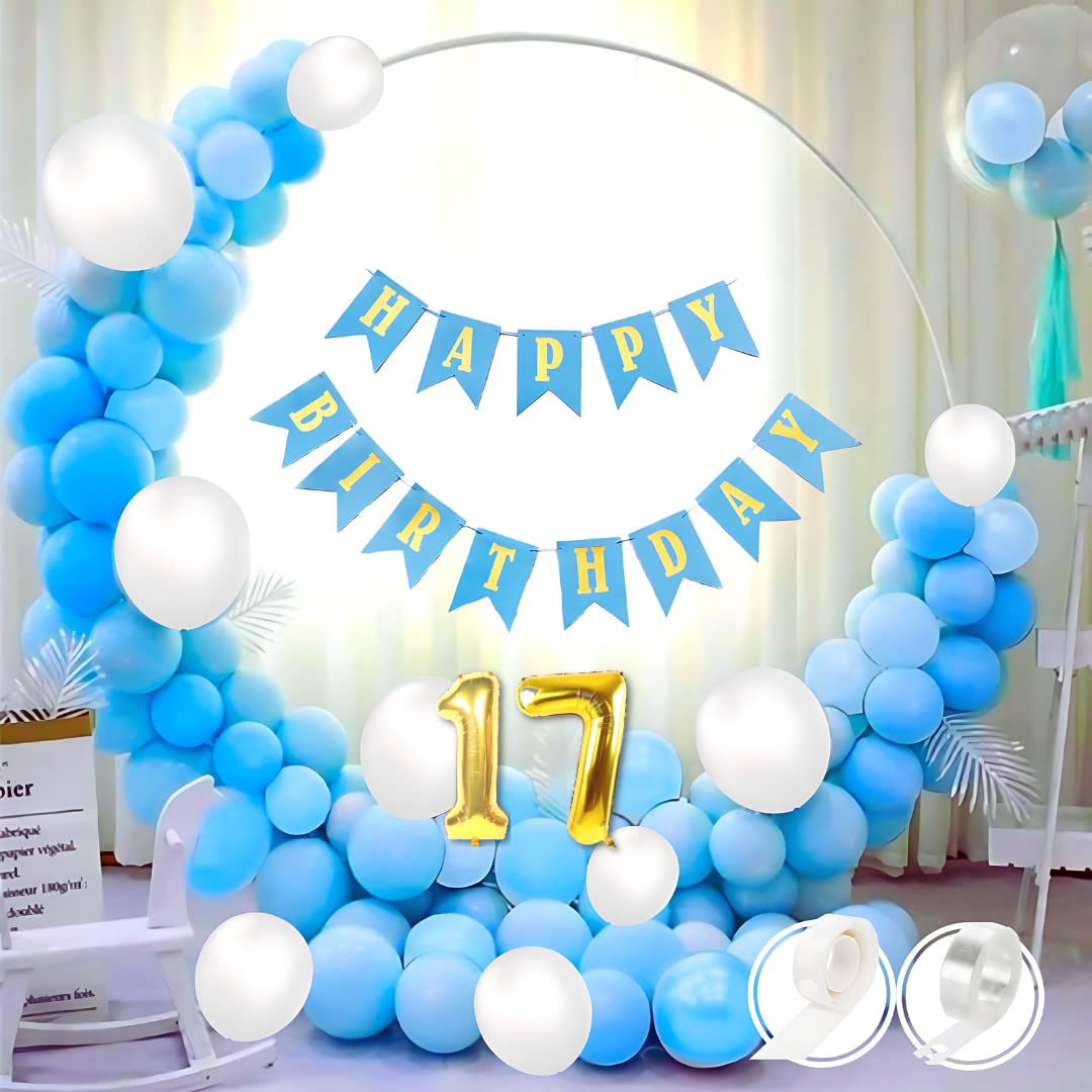 17th Birthday · Blue,White