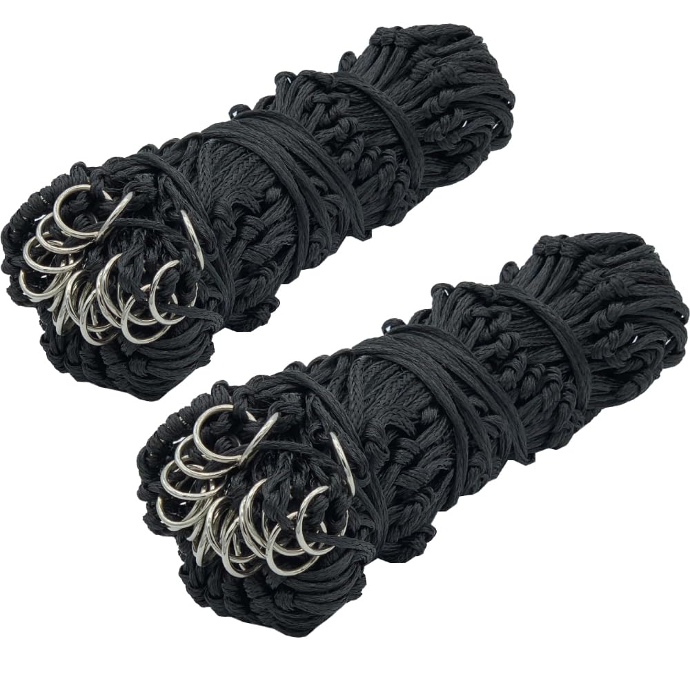 Hay Net 2 X Haynet For Horses Multipack - Net Bag With Extra Strong Mesh Holes For Greedy Horses Accessories Haynet For Haylage Pack of 2 Extra Large 52'' (BLACK) โ image 1