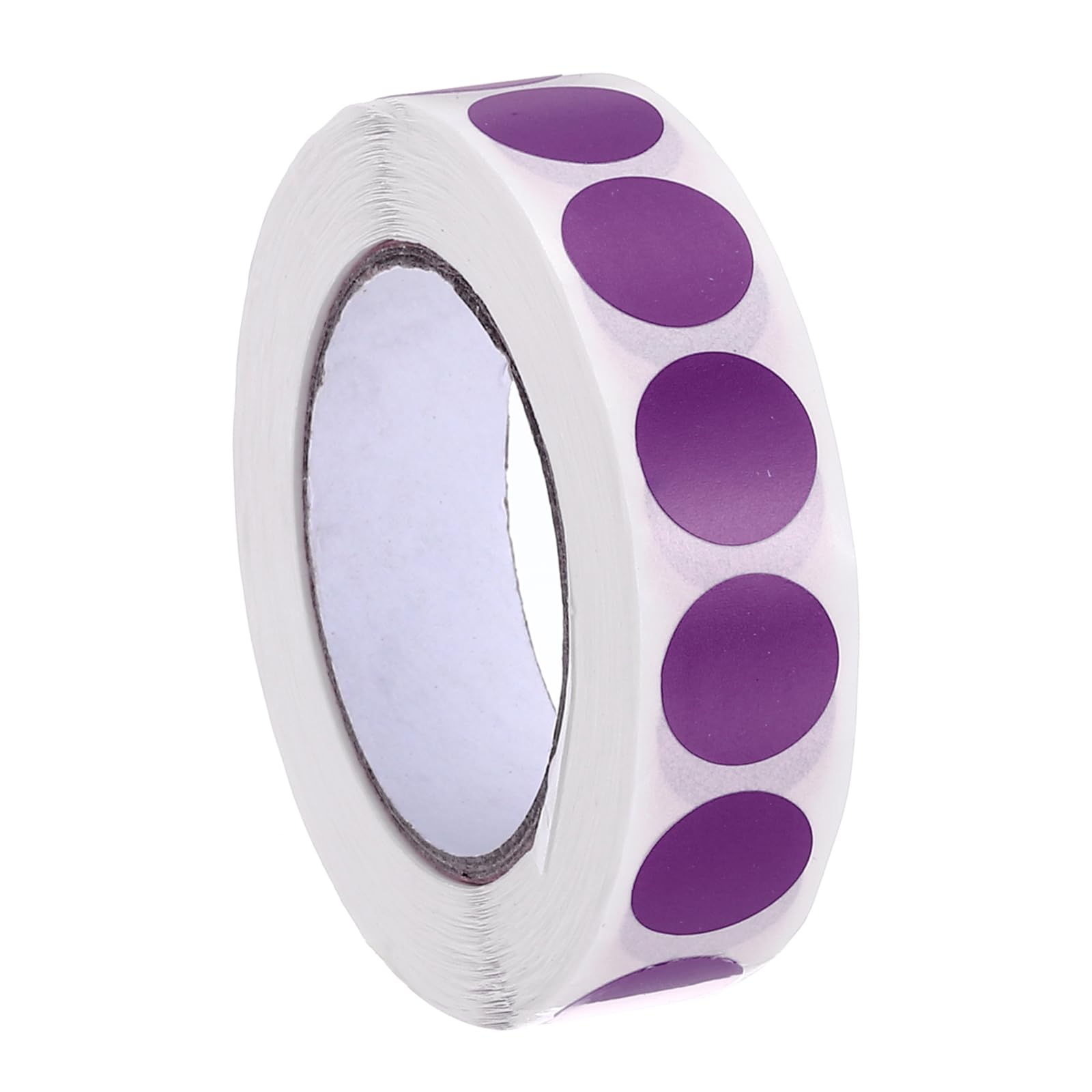 PATIKIL Colored Dot Stickers 1/2" / 12.7mm, 1000 Pcs Color Coding Labels Blank Circle Stickers Adhesive Round Price Stickers for Inventory Office Garage Classroom, Purple