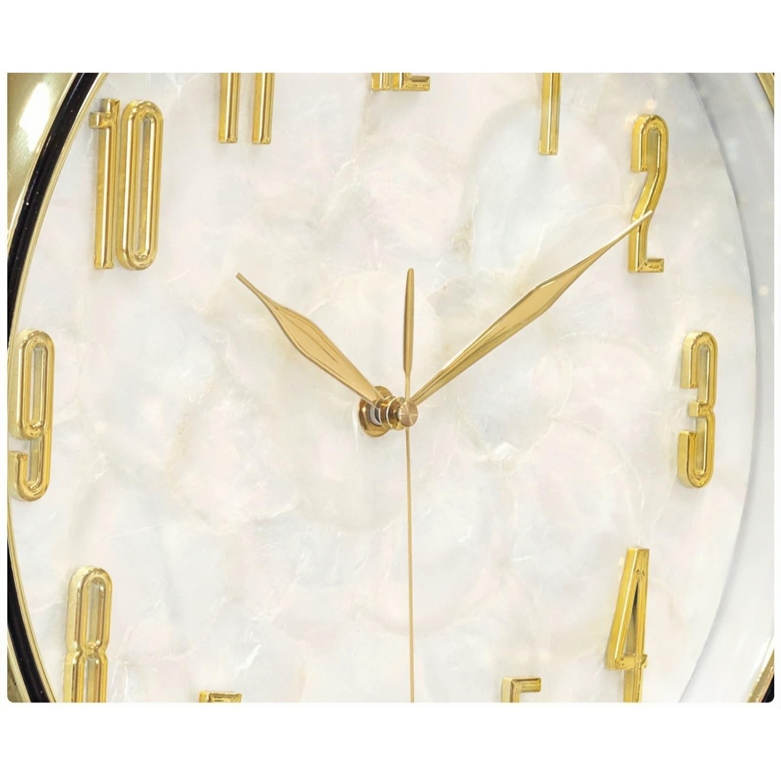 Reloj de pie Reloj de pie metal con base mármol silenciosa cuarzo