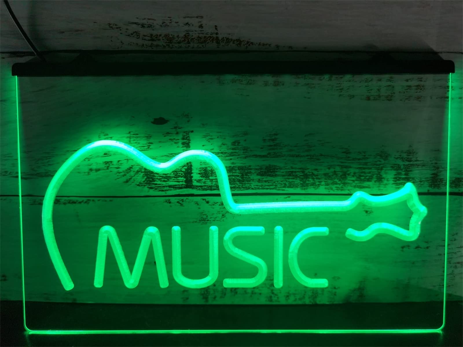 KEYQEEN Insegna al Neon a LED per Pianoforte, Negozio di Strumenti Musicali da Concerto Decorazione murale RGB oscuramento remoto luci al Neon USB insegna Luminosa,30x20cm