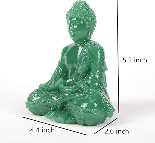Miniatura 2 de Seyee-bro Estatua de Buda sentada meditativa, figura de Buda sentado tailandés, escultura de Buda rezando para decoración del hogar al aire libre,