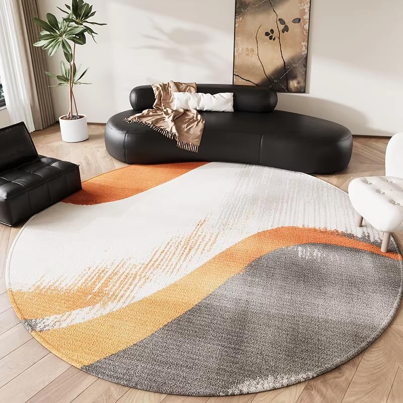Tapis moderne rond antidérapant 50 cm : fini les glissades sur les sols de salon