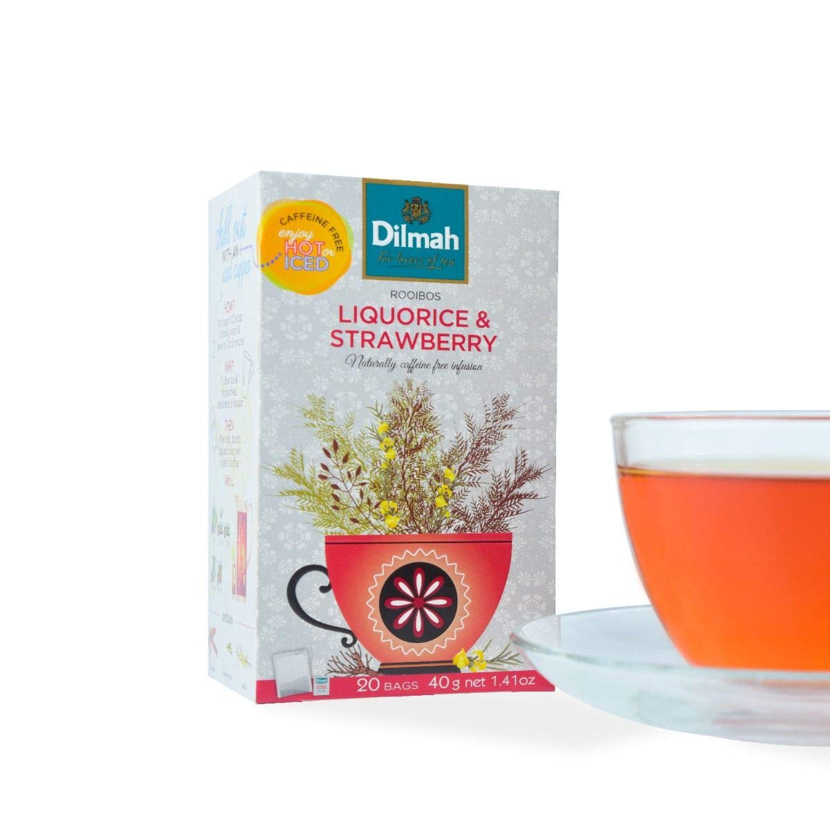 Dilmah Red Rooibos with Liquorice and Strawberry Tea 20