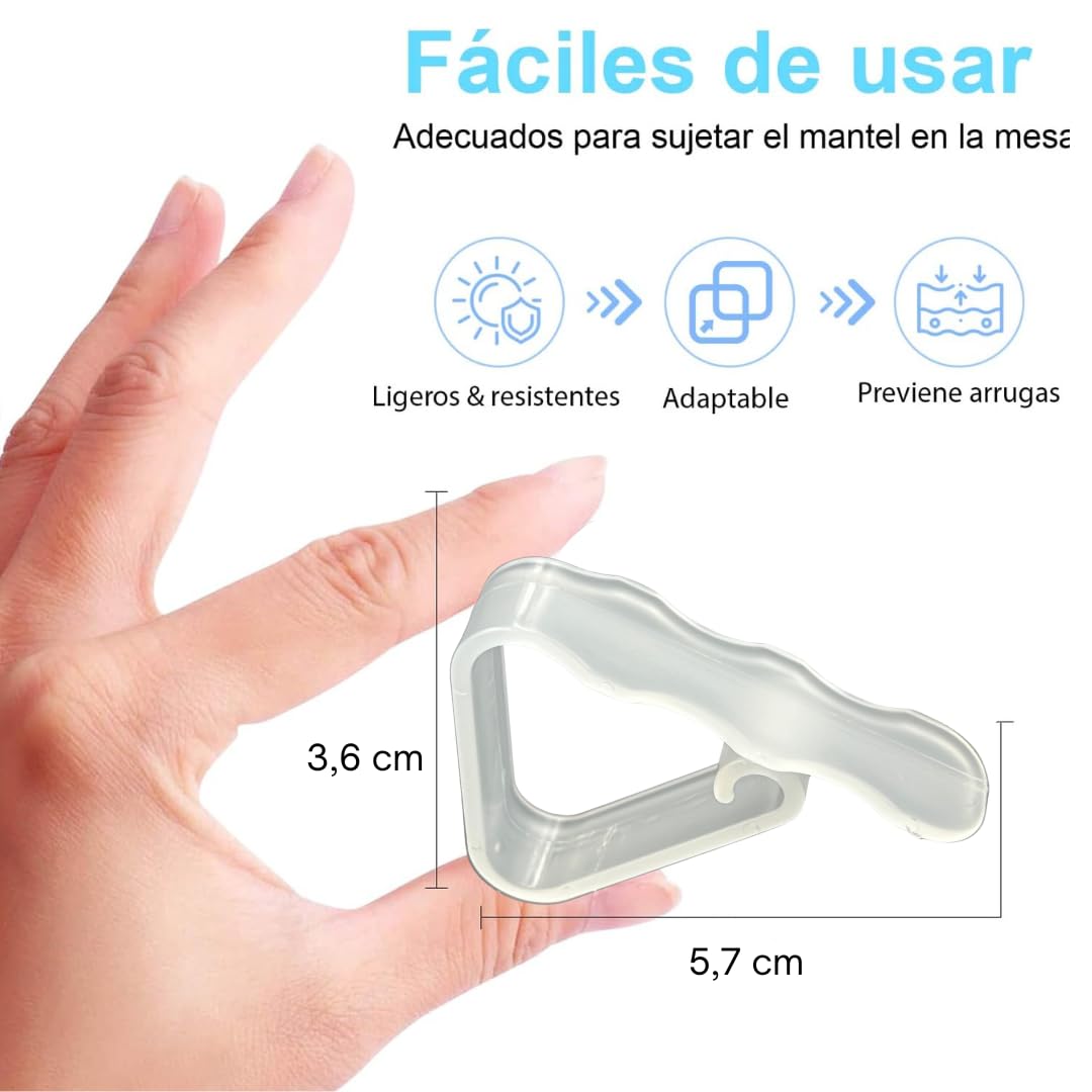 100 Mollette Per Tovaglie Da Esterno Clim Professional | Clip Bianche In Plastica Per Terrazza, Giardino, Campeggio