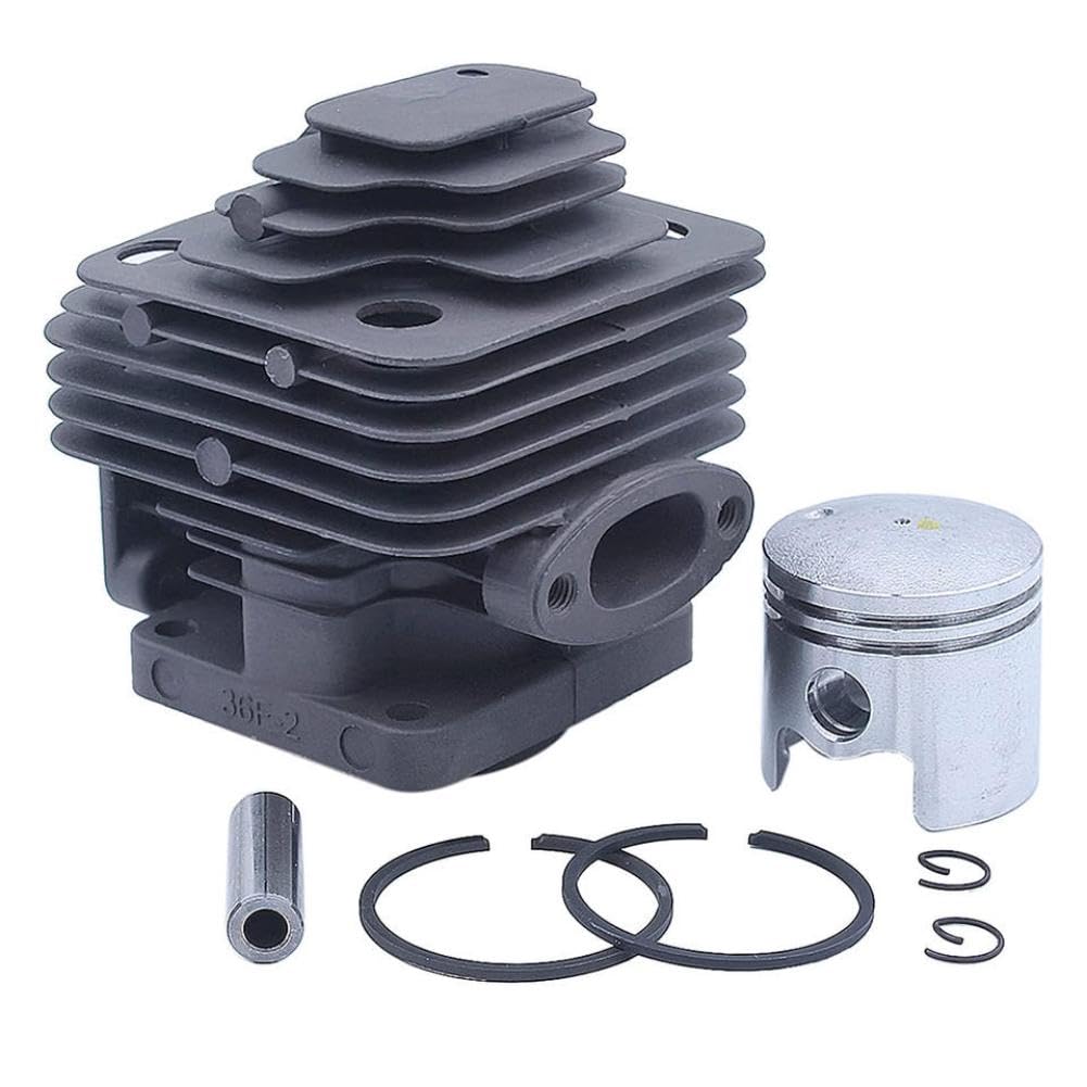 Juego de reconstrucción de pistón cilíndrico, Repuesto de 36mm para TU33 TB33 TL33, Compatible con cortacésped BC330 BG330 con bujía