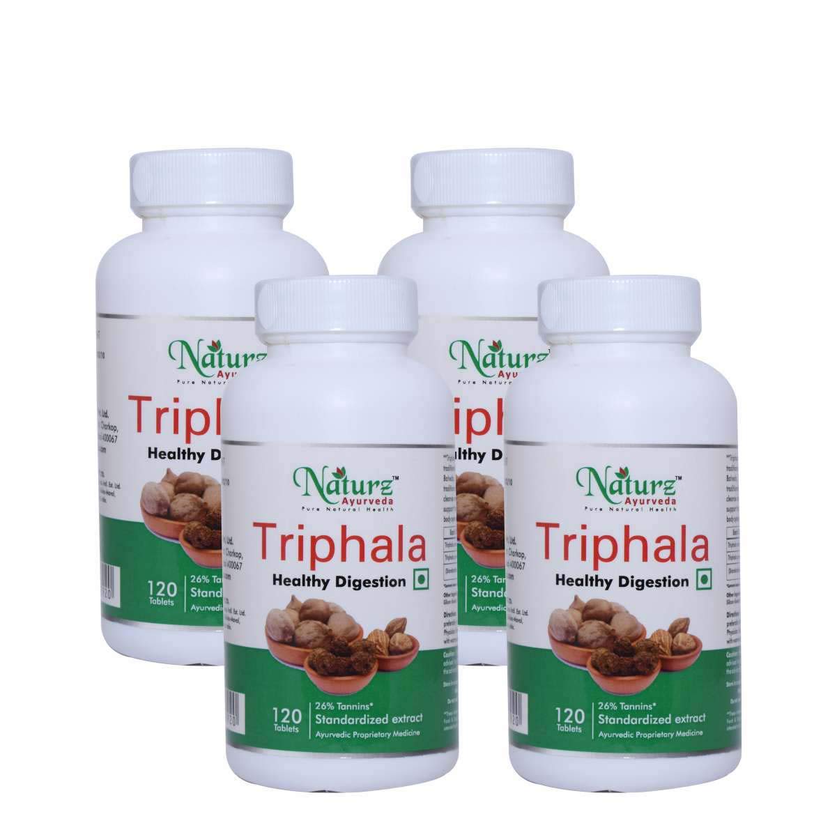 Naturz Ayurveda Triphala 120 Tablets Pack of 4 Amazon.in Health