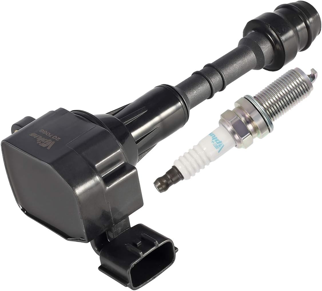 Vplus Set of 6 Ignition Coils UF349 & Spark Plugs 4469 Compatible with Nissan Maxima Murano Pathfinder Quest Xterra Altima Frontier Infiniti I35 QX4 V6 V8 3.5L 4.0L 5.6L, C1406 5C1403 IC479