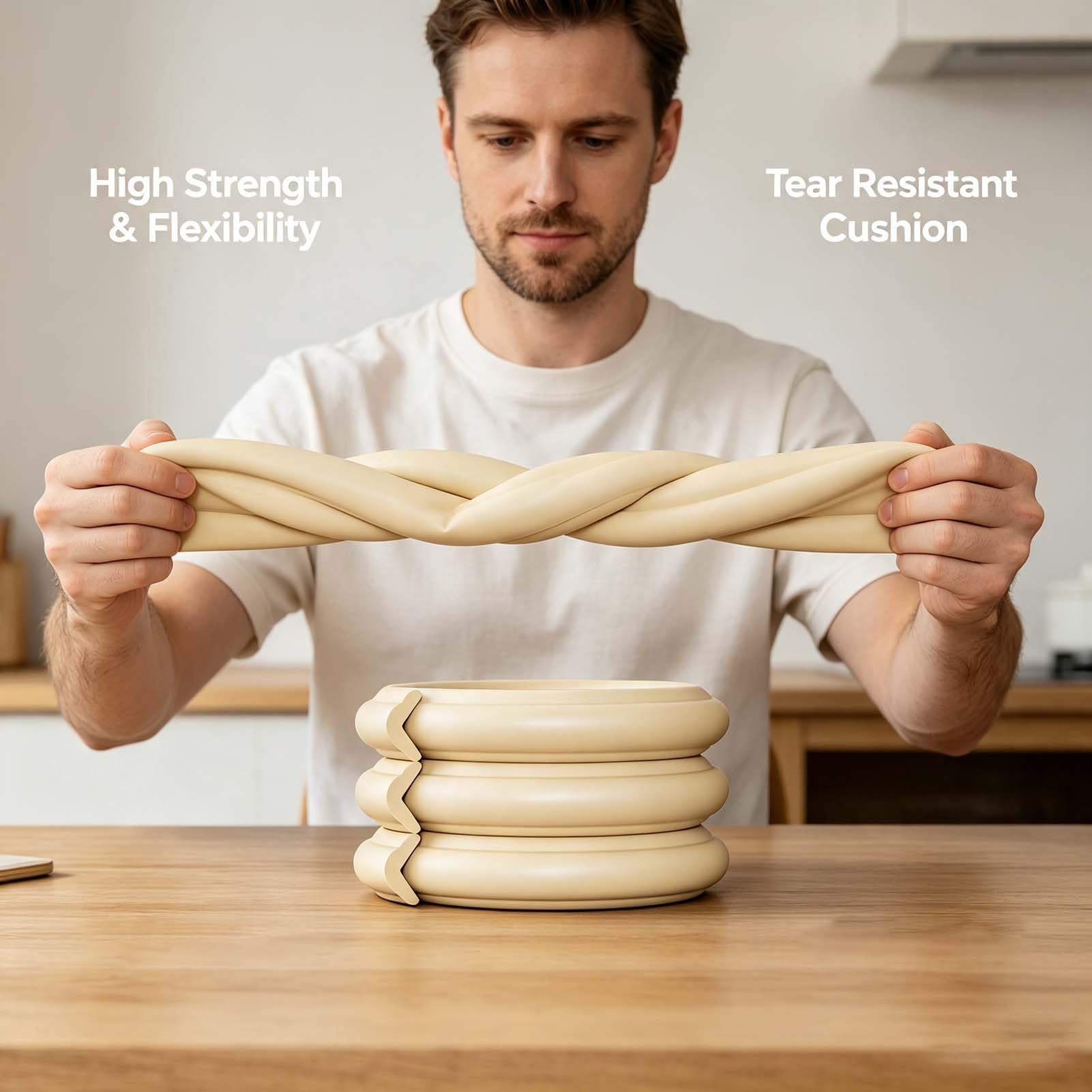 Tira Parachoques para Muebles Y Mesas, Protector De Esquinas, Protector De Bordes De Espuma, Antigolpes, Cinta De Doble Cara, Flexible, Suave, Elástica, Fácil De Cortar