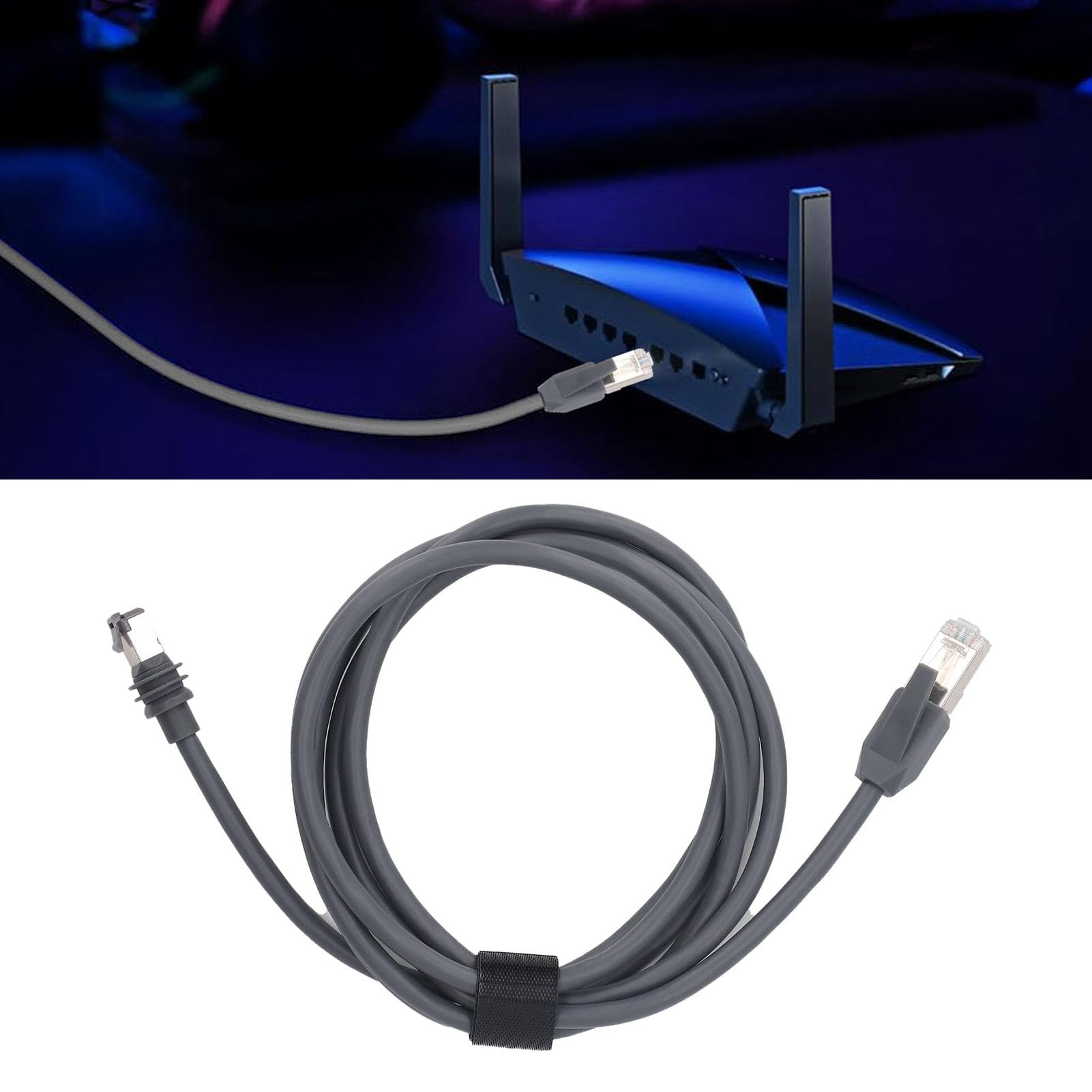 Câble Ethernet RJ45 Internet par Satellite pour Gen 3 10 M 33 Pieds 26 AWG 1200 Mbps Haute Vitesse étanche aux Intempéries avec Connecteur RJ45 pour Internet par Satellite