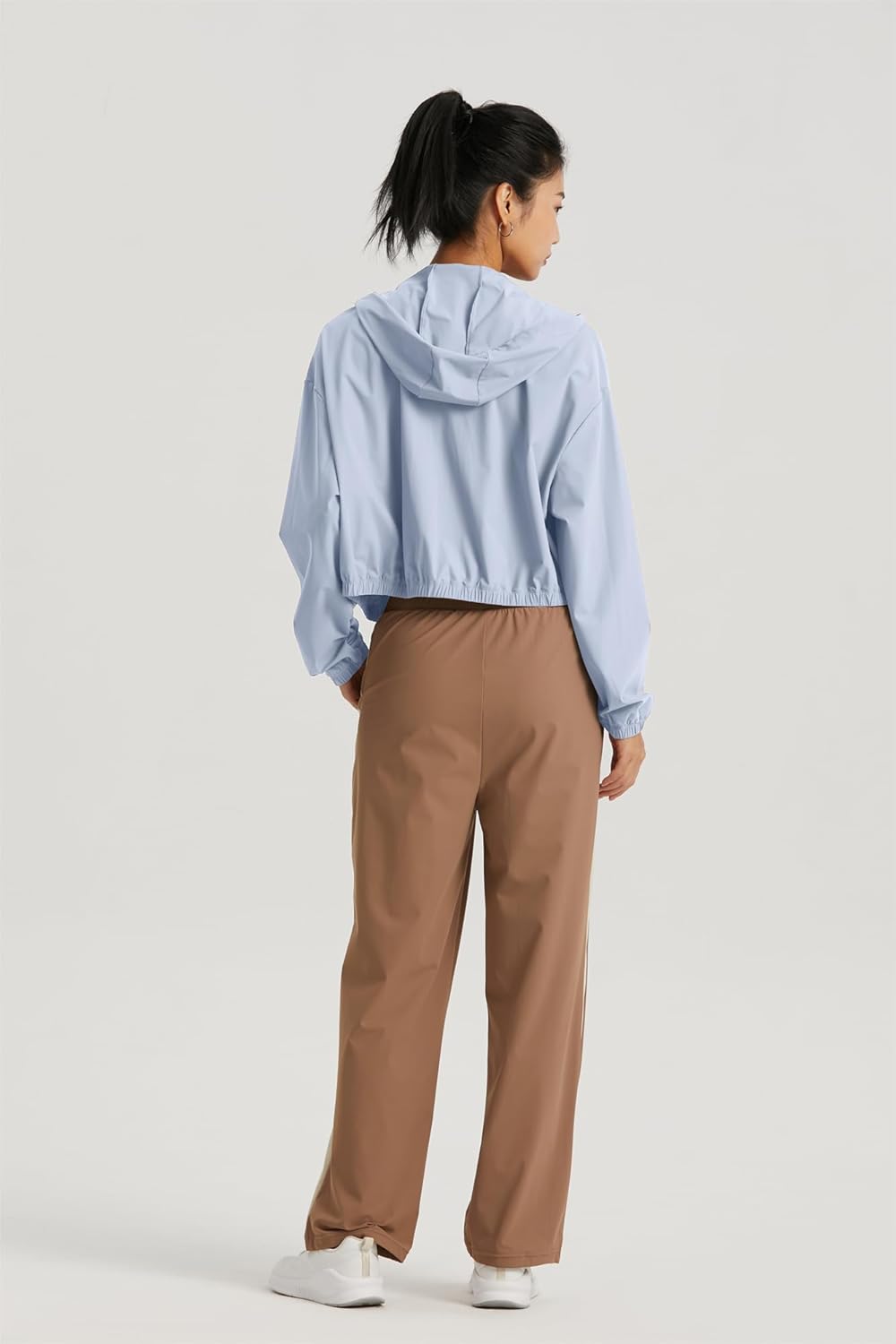 altiland Women's UPF 50+ Sun Protection Cropped Jackets Zip Up Cooling Shirt Athletic Workout Running Hoodie - Image 5