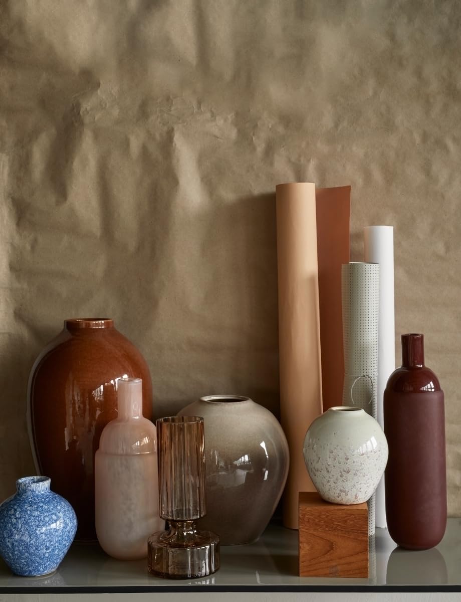 Broste Copenhagen Ingrid Vase Set 3tlg. Keramik Simple Taupe/Brown