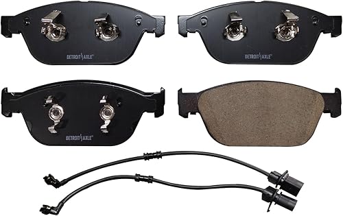 Miniatura 3 de Detroit Axle - Pastillas de freno delanteras para Audi A8 Quattro 12-18, 14-17 SQ5, pastillas de freno de cerámica con repuesto de hardware 2014