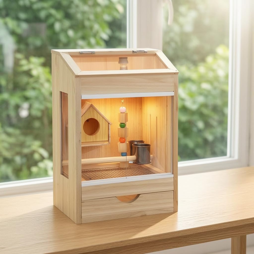 Caja Cría Termostática para Polluelos - Jaula Nido con Diseño Anti- - para Aves Corral, Paquete de Aislamiento térmico de 50 cm de Alto, Paquete 1