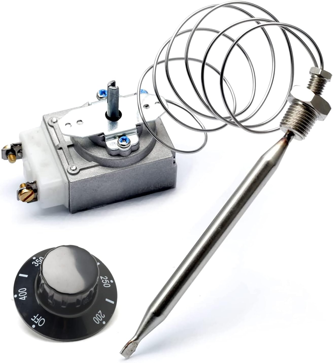 1175 Thermostat RX-1-36, 60125401 Thermostat for Fryer 1/4″ Mpt Stuff Box Compatible with Pitco 60125401 fit for Royal Range 3113, Deep Fryer Thermostat 200-400F 1175 Thermostat RX-1-36, 60125401 Thermostat for Fryer 1/4″ Mpt Stuff Box Compatible with Pitco 60125401 fit for Royal Range 3113, Deep Fryer Thermostat 200-400F