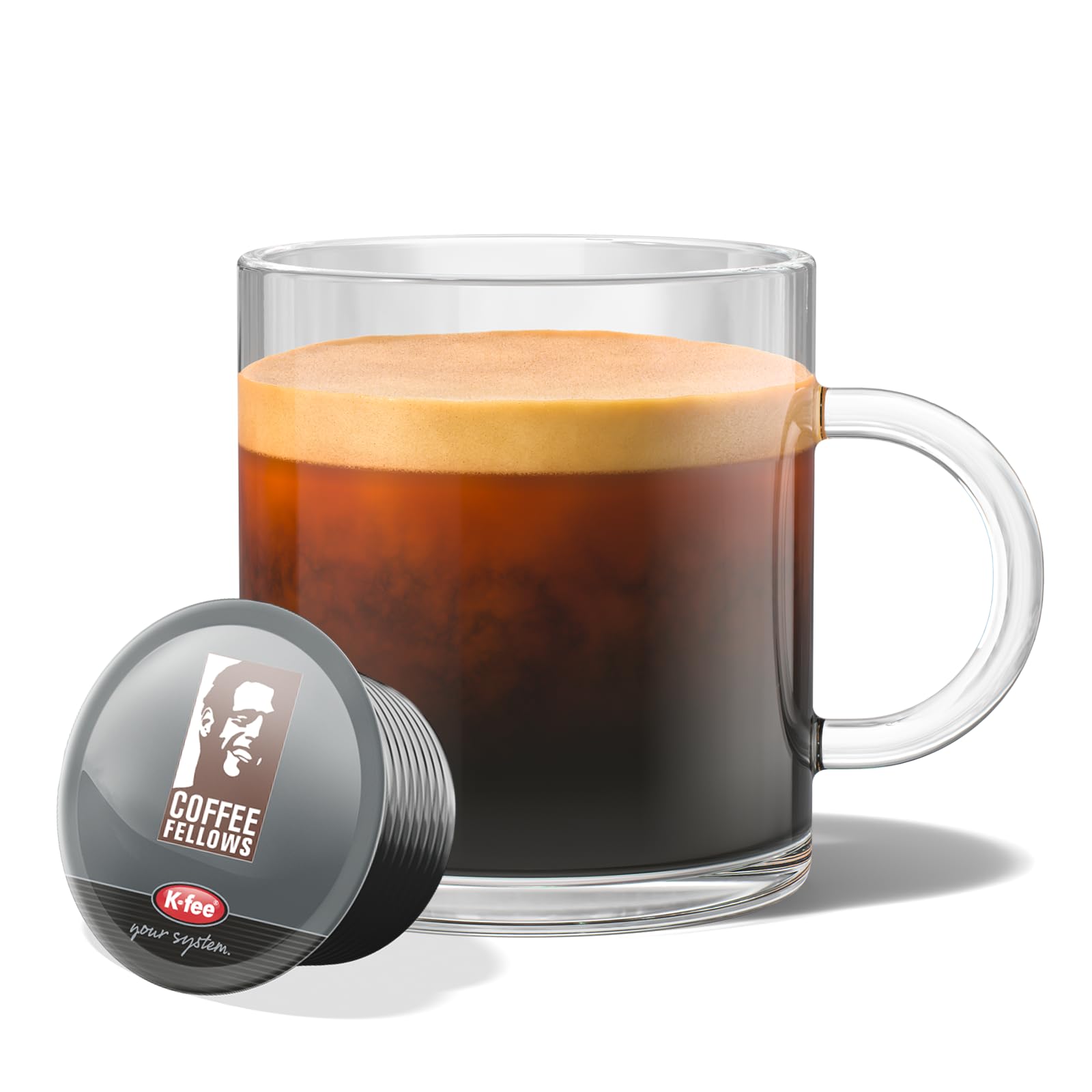 Coffee Fellows Cafe Creme Kapsułki Kawy, Kawa, 120 kapsułek (12 x 75 g) kompatybilne z Tchibo Cafissimo(R) | Kompatybilny z K-fee, EXPRESSI* & Tchibo Cafissimo* | czekoladowo-orzechowy