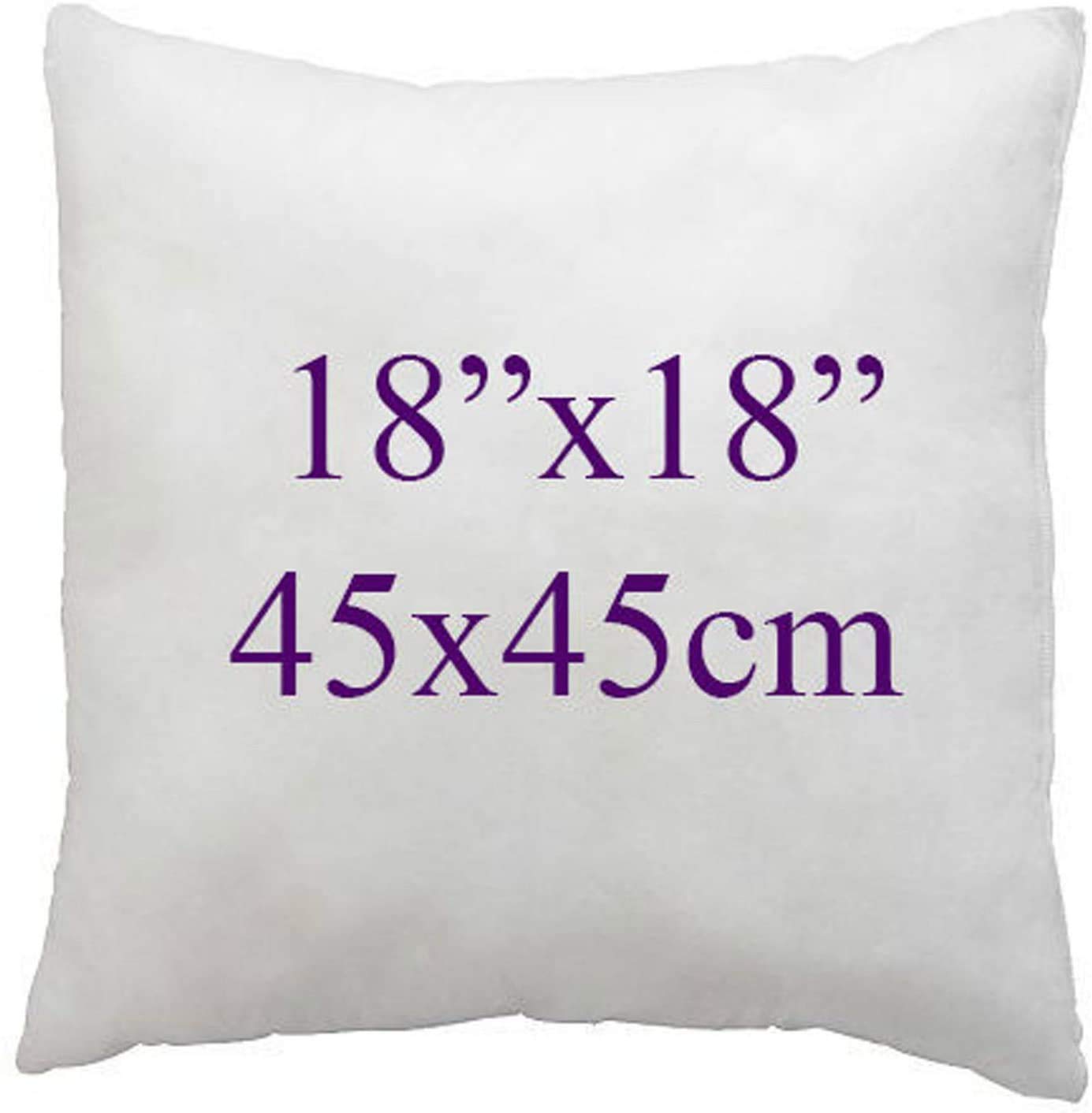 ARLINENS Super Soft white Duck Feather Cushion pads Inners, Inserts, Fillers, 100% Cotton Down Proof Cover, Hypoallergenic, (18"x18")